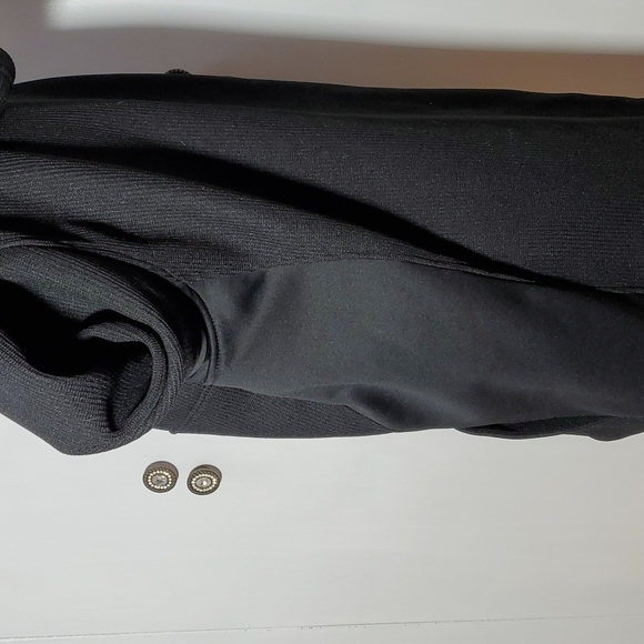 IZOD- Mens Black full zipper textured performance coat jacket logo size Large - Picture 3 of 7